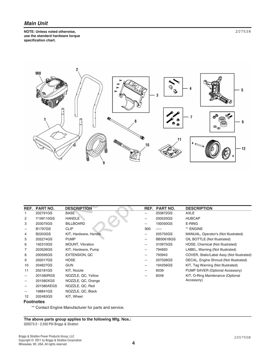 BRIGGS AND STRATTON, 020273-2, IPL.4